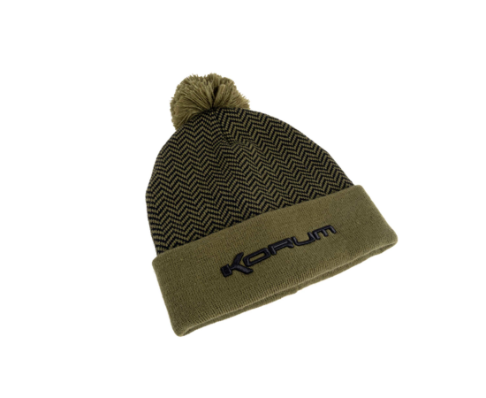 Thermal Beanie Hat Black/Olive