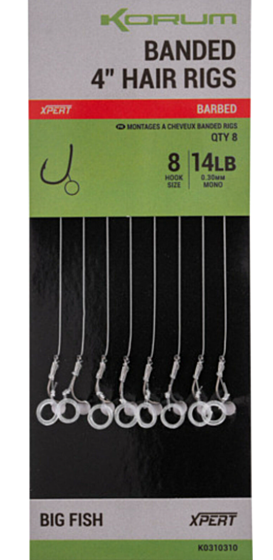 Banded Hair Rigs BD 4 Inch