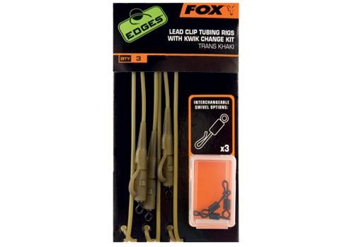 Edges Trans Khaki Tubing Leadclip Rigs