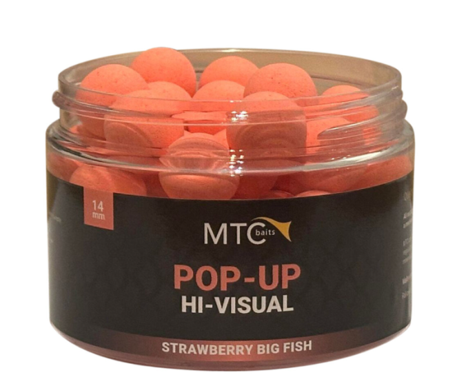Strawberry Big Fish Pop-Up Hi-Visual 14mm