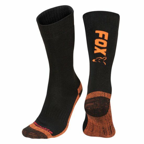 Black Orange Thermo Sock size 10-13 maat 44-47