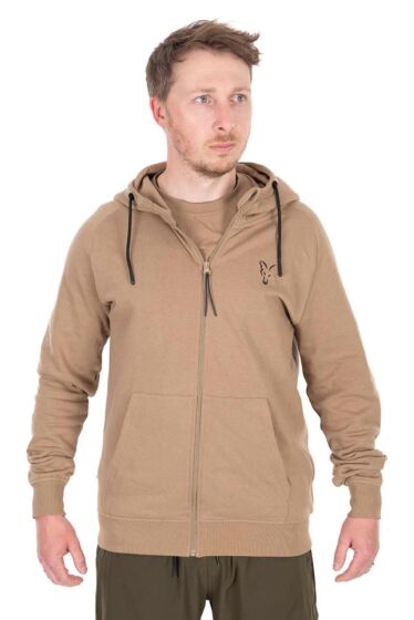 Zip Hoody Tan