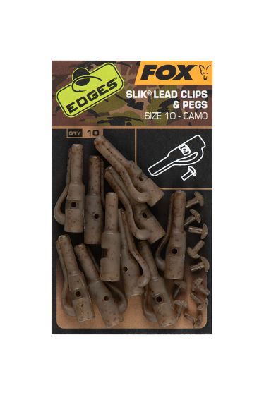 Edges Camo Size10 Silk Lead Clips & Pegs