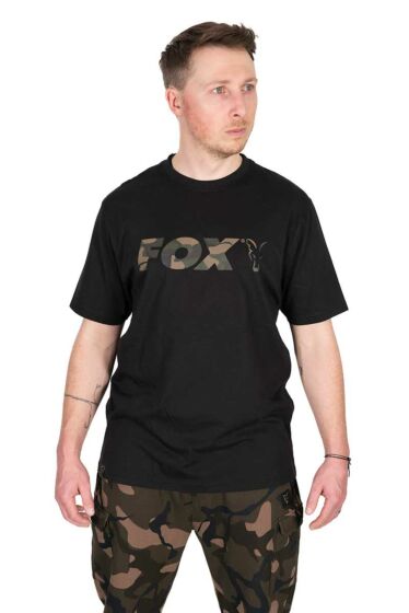 Black / Camo Logo T Shirt