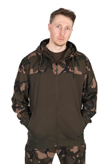 LW Khaki/Camo Split Zip Hoody