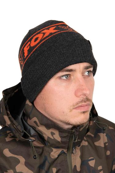 Beanie Orange/Black