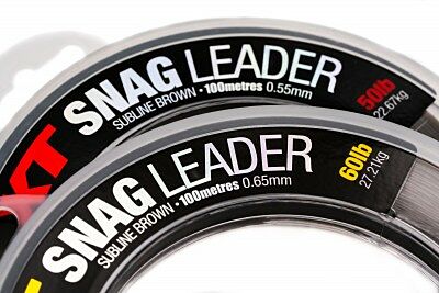 Snag leader 0.55mm 50lb 100m nylon