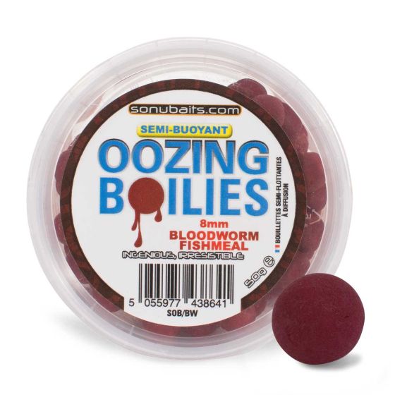 Semi Buoyant Oozing Boilies Bloodworm 8mm