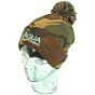 Aqua Camo Bobble Hat