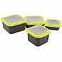 Matrix Grey/Lime Bait Boxes Solid Top 1ltr compact